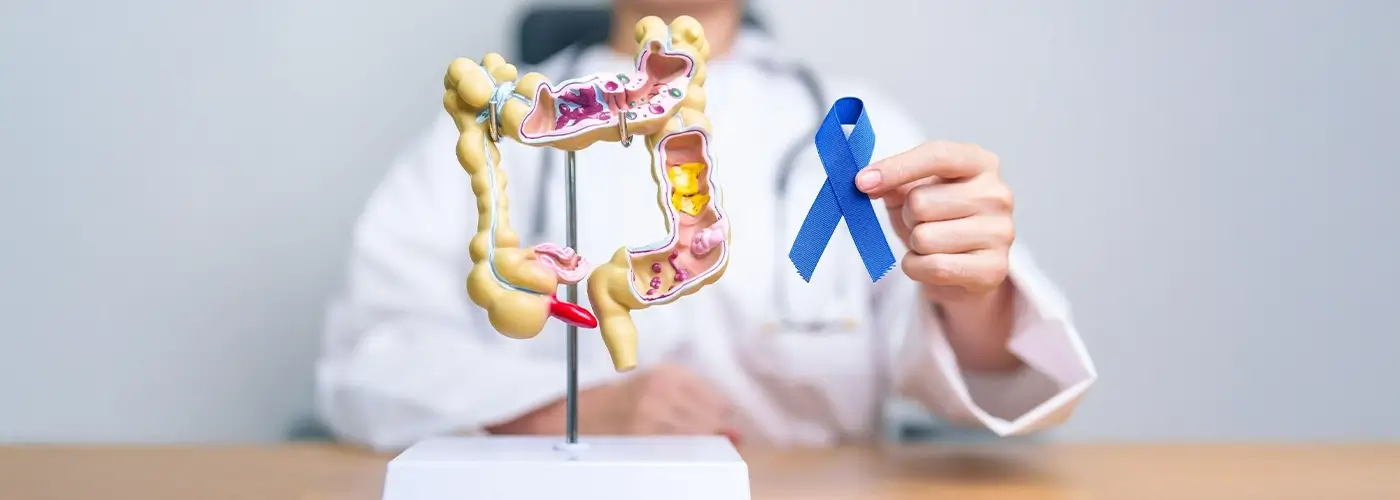Colorectal Cancer Awareness blue ribbon, colorectal cancer awareness, Colorectal Cancer Signs & Prevention Tips